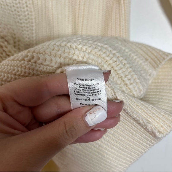 Talbots cable knit ivory pullover sweater - Picture 4 of 5